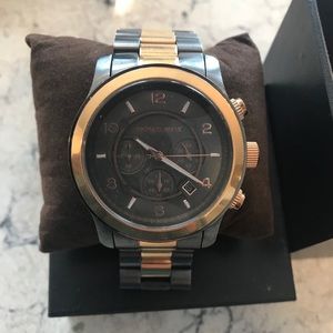 Michael Kors Two Tone Rose Gold Watch
